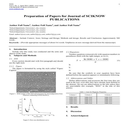Modelo simples para artigo(Template)