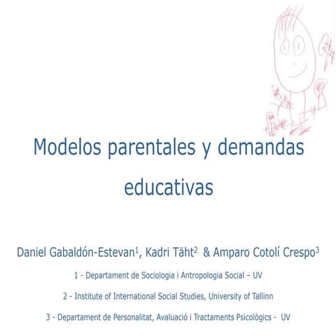 Modelos parentales y demandas educativas.