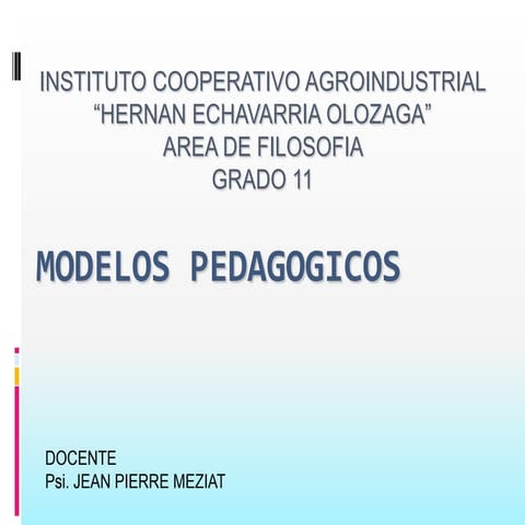 Modelospedagogicos