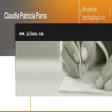 Modelos Pedagógicos por Claudia Parra