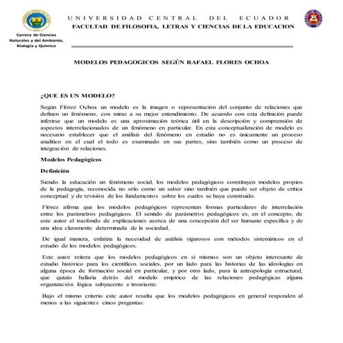  Modelos Pedagogicos  por Adriana Chulca