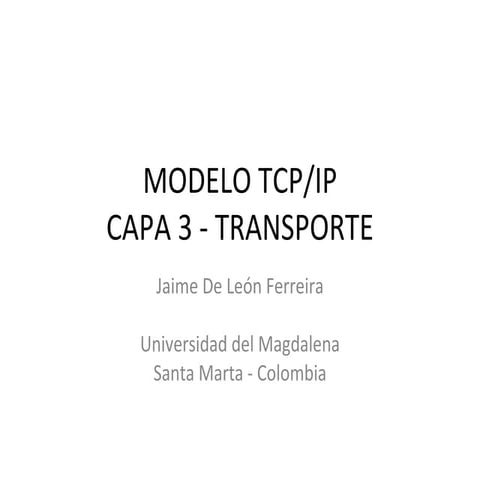 Modelo TCP/IP - Capa3