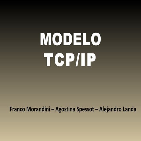 Modelo tcp ip