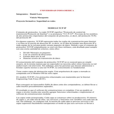 Modelo tcp ip