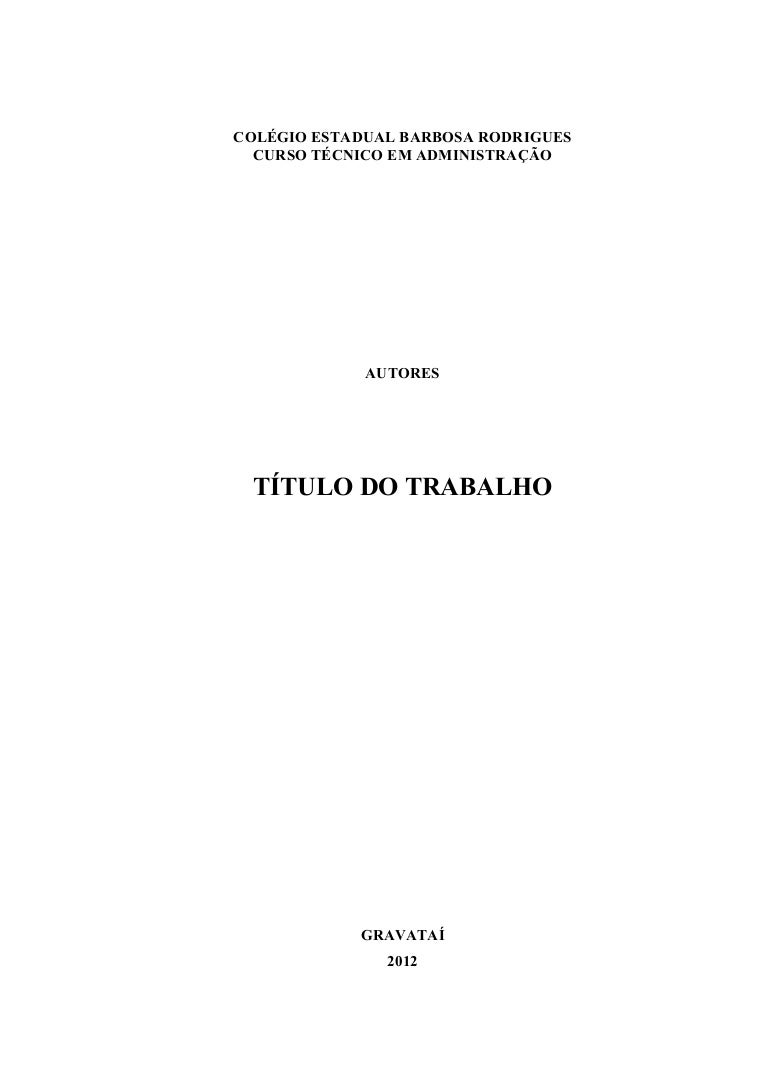 Trabalhos academicos abnt Trabalhos academicos abnt