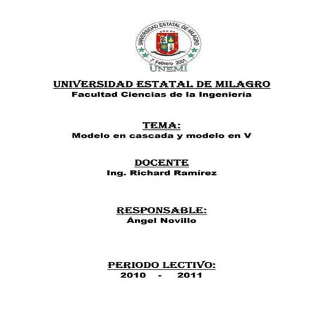 Modelo v y cascada