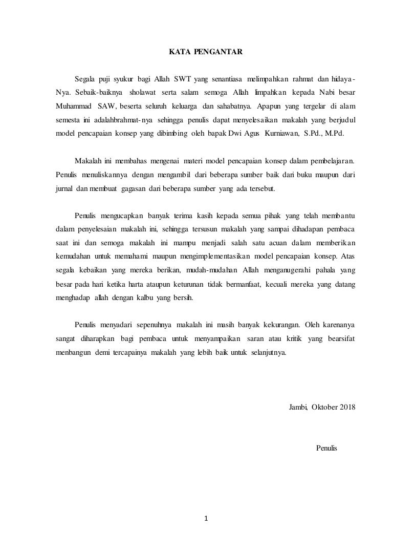 Model Pencapaian Konsep