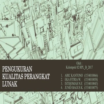 Model quality management sofwtware