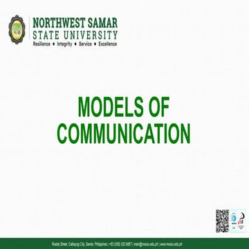 Model of Communication Presentation for College
