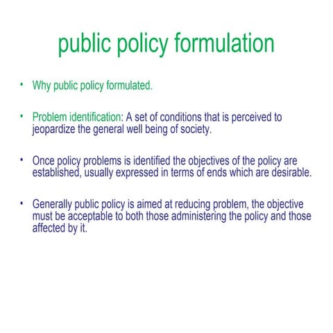 Models of-public-policy-formulation