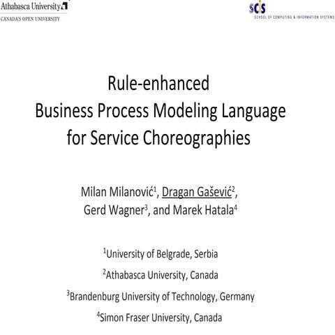 Rule-enhanced Business Process Modeling Language for Service Choreographies 