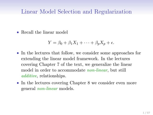 Model selection