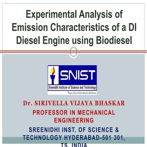 Biodiesel Seminar Presentation