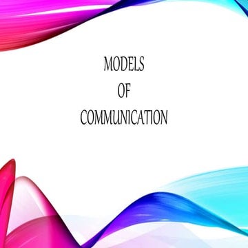 Models of communication