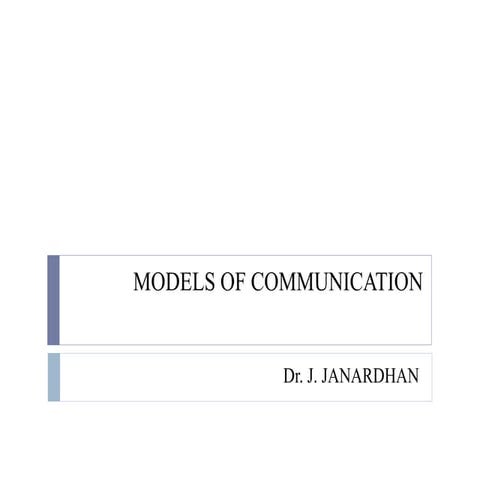 Models of communication18.08.2018