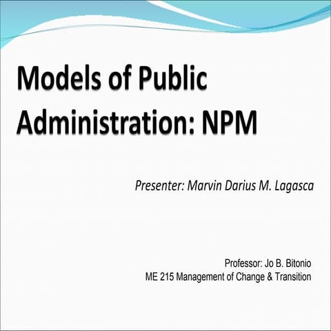 Models of Public Administration