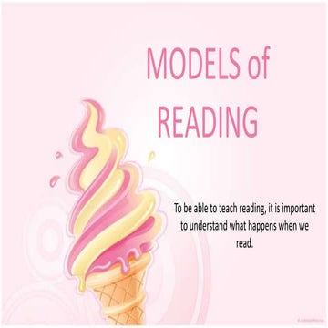 Models of Reading