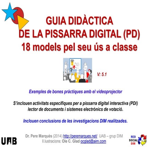 18 models: ùs educatiu de la pissarra digital (il.lustrats)