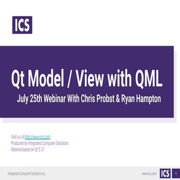 In-Depth Model/View with QML | PDF