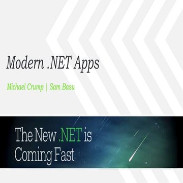 Modern .NET Apps - Telerik Webinar