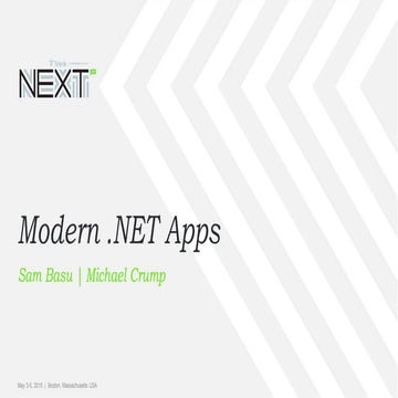 Modern .NET Apps - TelerikNext