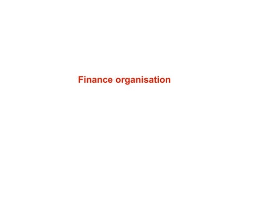 Modern Finance Organisation