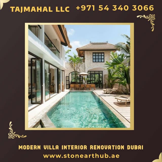 Villa Renovation Design in Dubai - ☎ +971 54 340 3066 | PDF