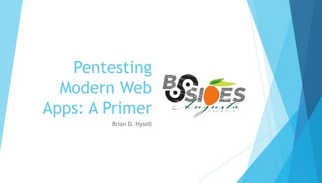 Pentesting Modern Web Apps: A Primer