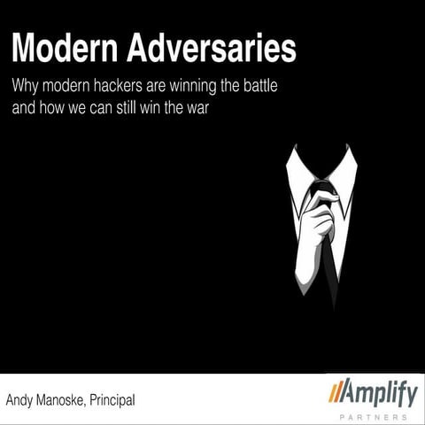 Modern Adversaries (Amplify Partners)