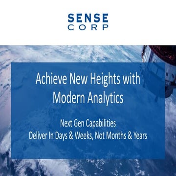Achieve New Heights with Modern Analytics