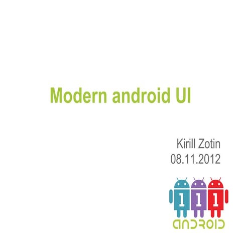 Modern android ui | PDF