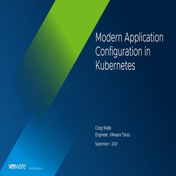 Modern Application Configuration in Kubernetes