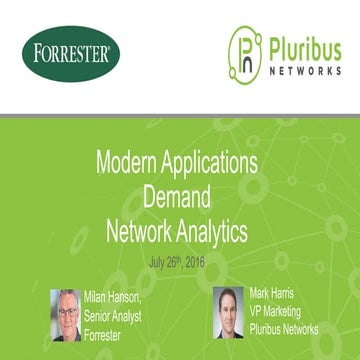 Modern Applications Demand Network Analytics