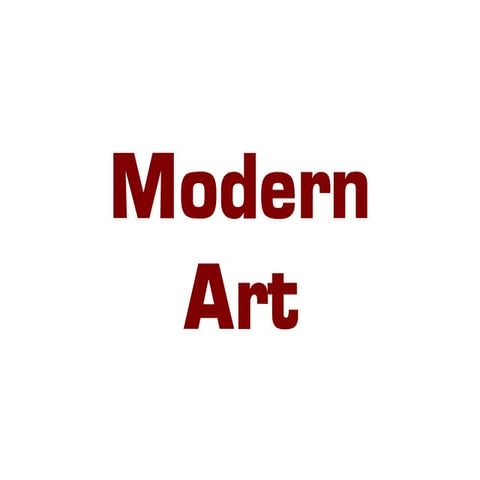 Modern Art