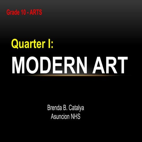 Modern art   grade10 q1-4