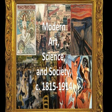 Modern art, science, and society