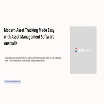 Modern Asset Tracking Made Easy with Asset Management Software ...