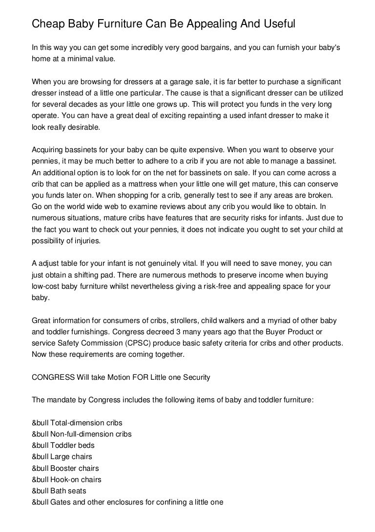 cheap baby furniture