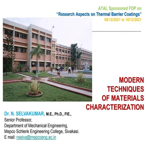 Modern characterization