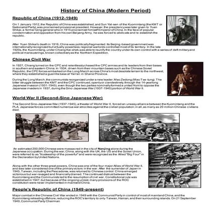 History and Literature of China Part 2