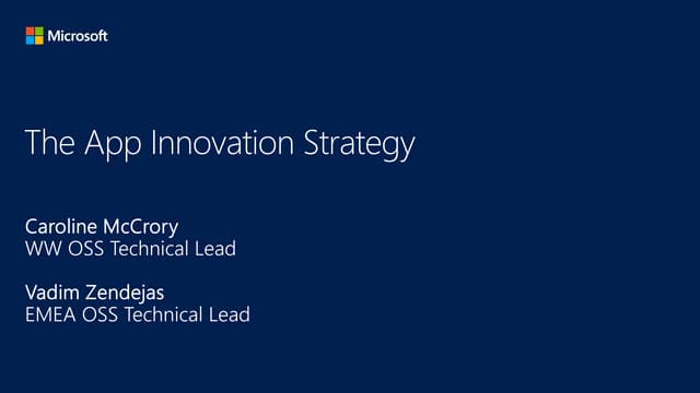Azure Modern Cloud App Development Approaches 2017