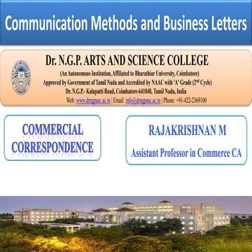 Modern communication methods, Business Letters - Need and Functions
