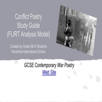 Modern conflict poetry