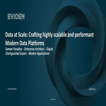 Crafting highly scalable and performant Modern Data Platforms