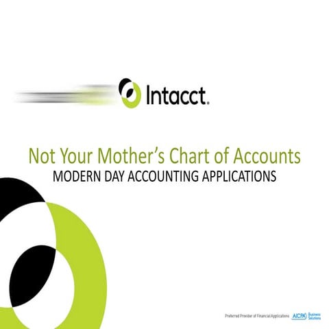 Modern Day Accounting Applications—Intacct Cloud ERP