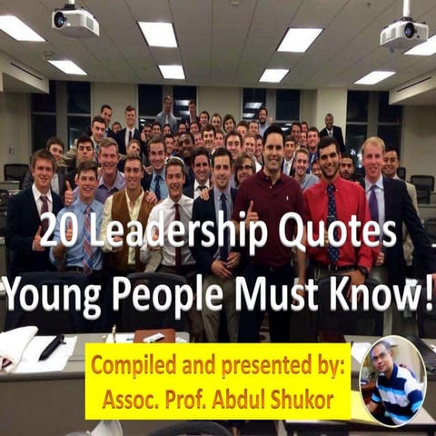 20 EXPLICIT Leadership Quotes YOUNG PEOPLE Must Know! 