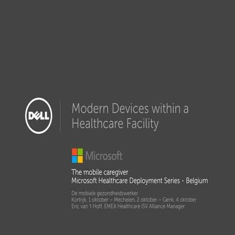 Dell Venue Pro 11 Windows 8 tablet within a Healthcare facility_Microsoft Hea...