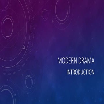 Modern drama