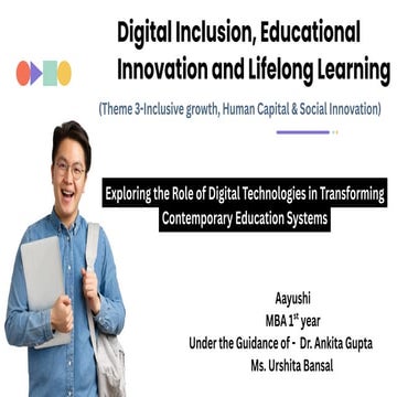 Digital Inclusion and Educational Innovation for Lifelong Learning | PDF