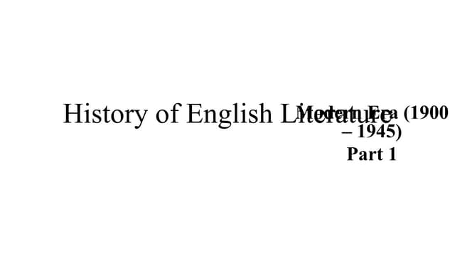 Modern Era Edwardian.ppt